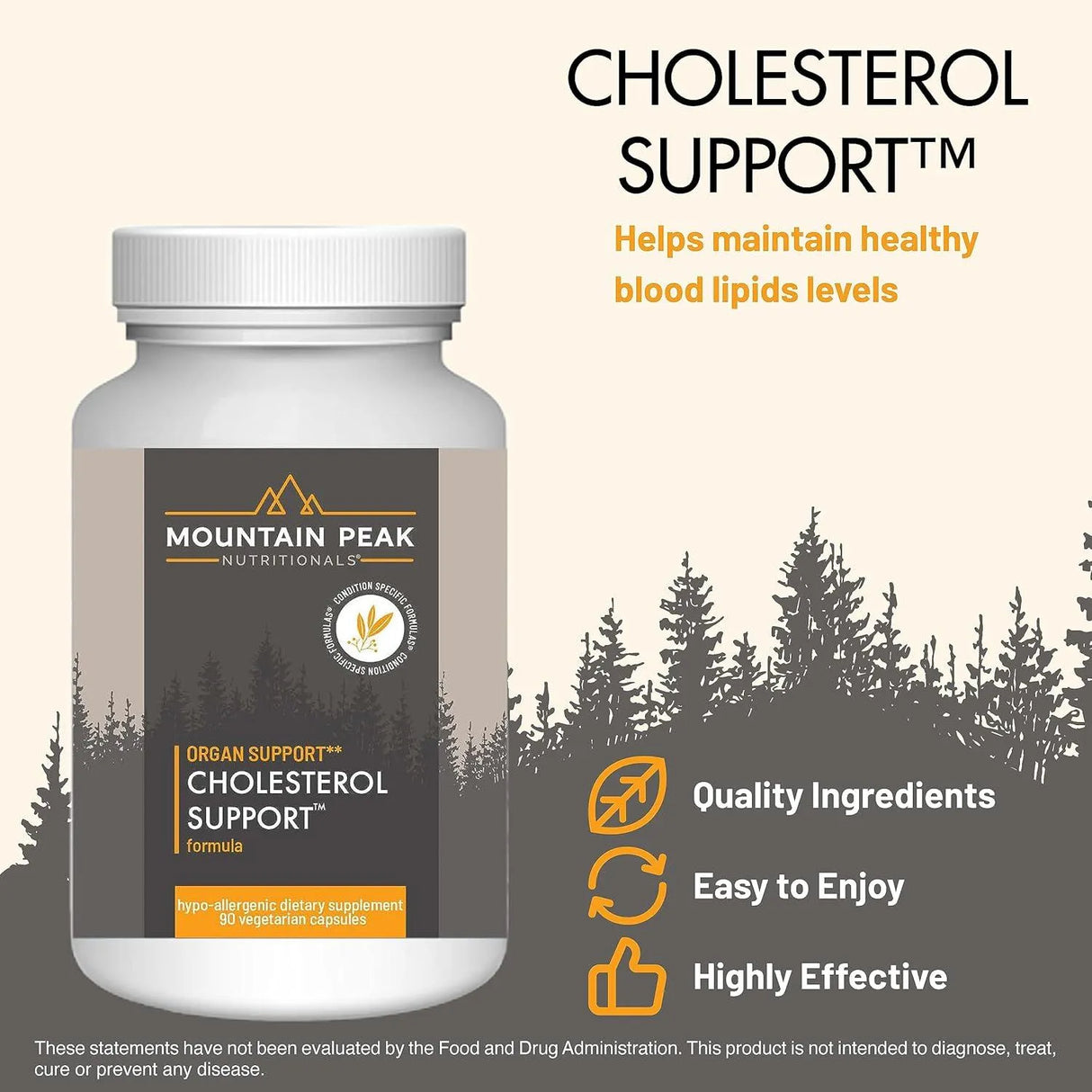 MOUNTAIN PEAK - Mountain Peak Nutritionals Cholesterol Support 90 Capsulas - The Red Vitamin MX - Suplementos Alimenticios - {{ shop.shopifyCountryName }}