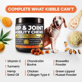 Pup Choice Hip & Joint Support Treats for Dogs Beef Flavor 140 Masticables