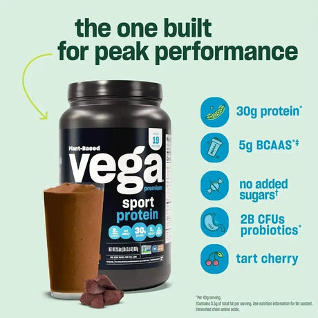VEGA - Vega Premium Sport Protein Chocolate Protein Powder 837Gr. - The Red Vitamin MX - Suplementos Alimenticios - {{ shop.shopifyCountryName }}