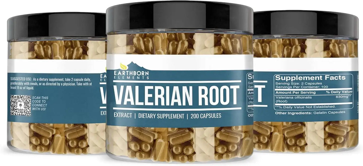 EARTHBORN ELEMENTS - Earthborn Elements Valerian Root 200 Capsulas - The Red Vitamin MX - Suplementos Alimenticios - {{ shop.shopifyCountryName }}
