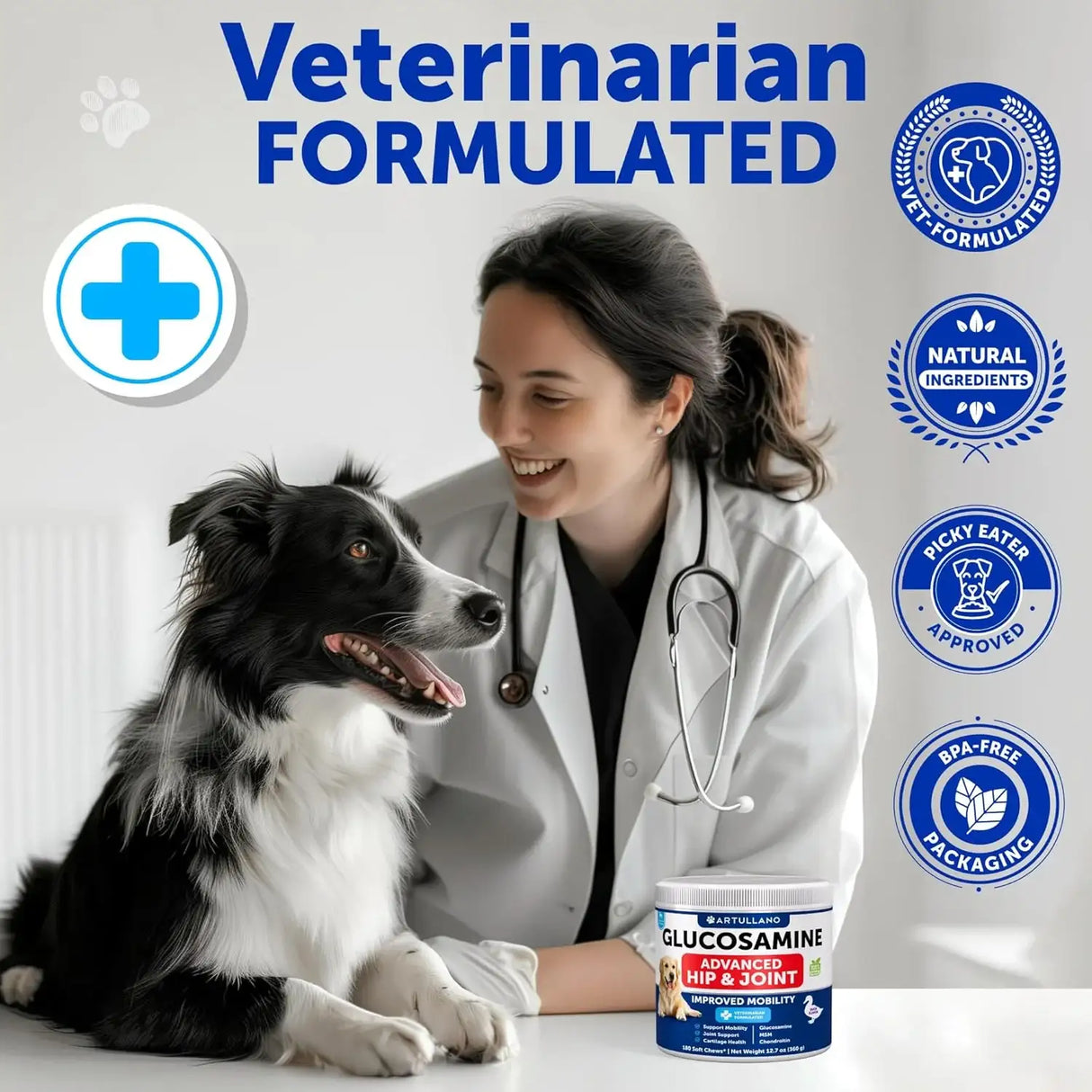 ARTULLANO - Artullano Hip and Joint Supplement for Dogs 180 Masticables - The Red Vitamin MX - Cuidado De Cadera Y Articulaciones Para Perros - {{ shop.shopifyCountryName }}