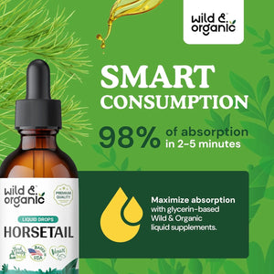 WILD & ORGANIC - Wild & Organic Horsetail Herb Drops 2 Fl.Oz. - The Red Vitamin MX - Suplementos Alimenticios - {{ shop.shopifyCountryName }}