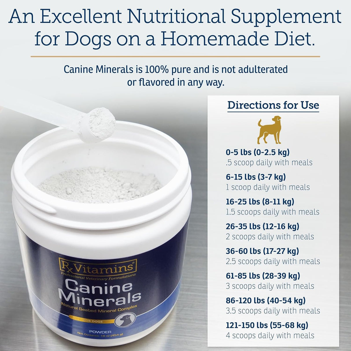 Rx Vitamins Canine Minerals 454Gr.
