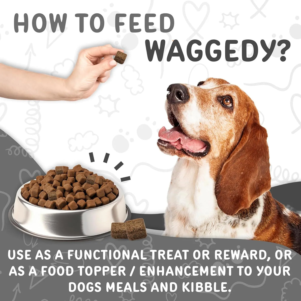 WAGGEDY - waggedy Daily Essentials Senior Soft Chews with Glucosamine 60 Masticables - The Red Vitamin MX - Multivitamínicos Para Perros - {{ shop.shopifyCountryName }}
