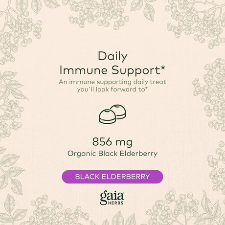 GAIA HERBS - Gaia Herbs Black Elderberry 40 Gomitas - The Red Vitamin MX - Suplementos Alimenticios - {{ shop.shopifyCountryName }}