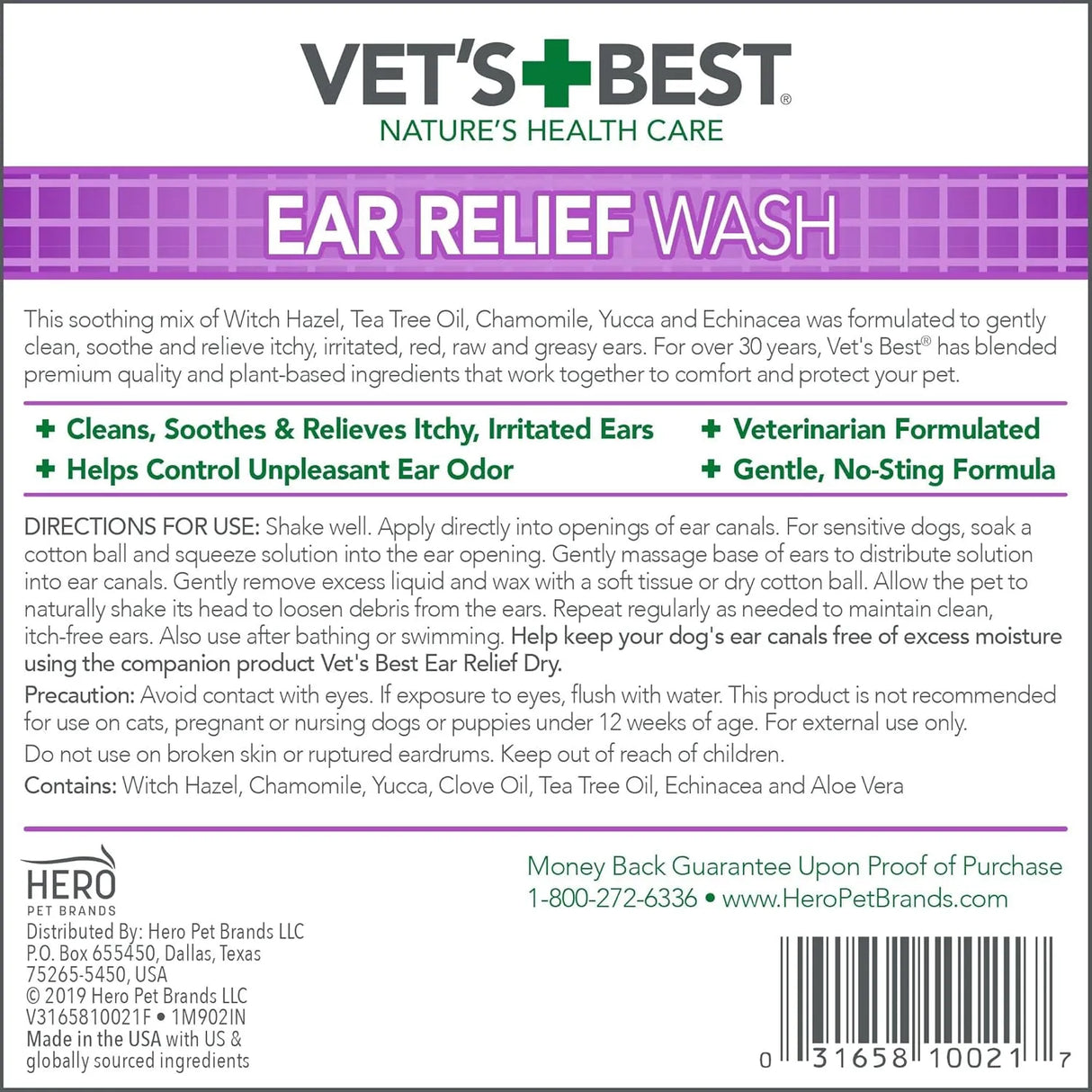VET'S BEST - Vet's Best Dog Ear Relief Wash 4 Fl.Oz. - The Red Vitamin MX - Cuidado Del Oído De Perros - {{ shop.shopifyCountryName }}