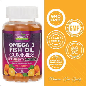 NATURE'S NUTRITION - Nature's Nutrition Omega 3 Fish Oil Gummies 60 Gomitas - The Red Vitamin MX - Suplementos Alimenticios - {{ shop.shopifyCountryName }}