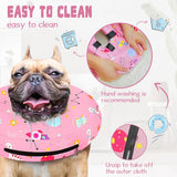 Toptakeit Elevated Inflatable Dog Collar PINKT XLARGE