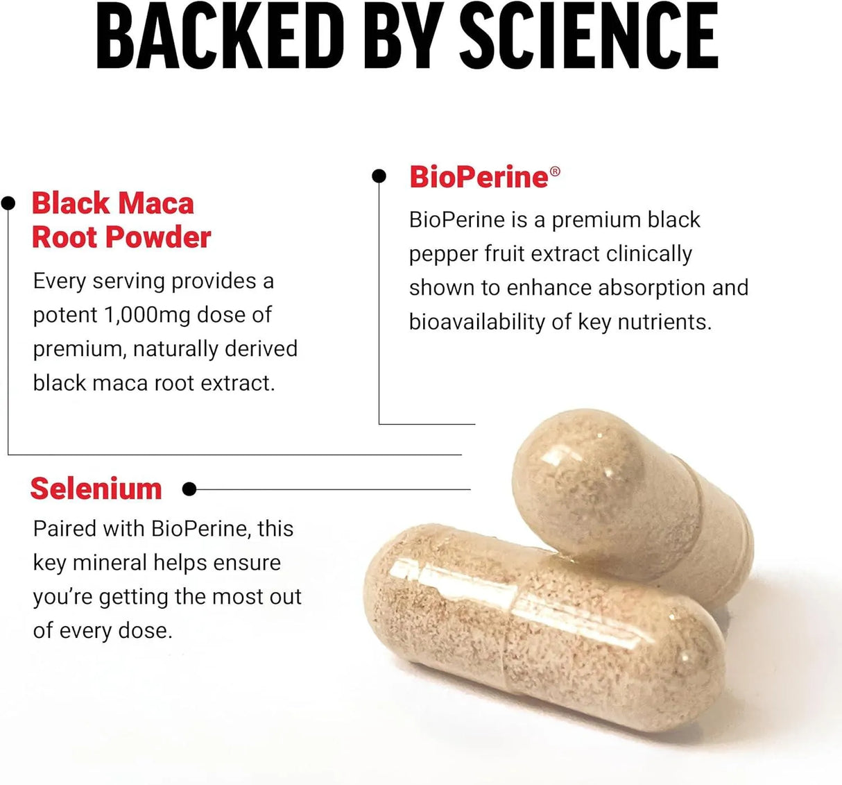 FORCE FACTOR - FORCE FACTOR Black Maca Root 1000Mg. 100 Capsulas - The Red Vitamin MX - Suplementos Alimenticios - {{ shop.shopifyCountryName }}