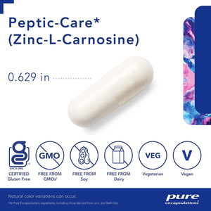 PURE ENCAPSULATIONS - Pure Encapsulations Peptic-Care Zinc-L-Carnosine 60 Capsulas - The Red Vitamin MX - Suplementos Alimenticios - {{ shop.shopifyCountryName }}
