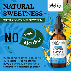 WILD & ORGANIC - Wild & Organic Adrenal Support Tincture 2 Fl.Oz. - The Red Vitamin MX - Suplementos Alimenticios - {{ shop.shopifyCountryName }}
