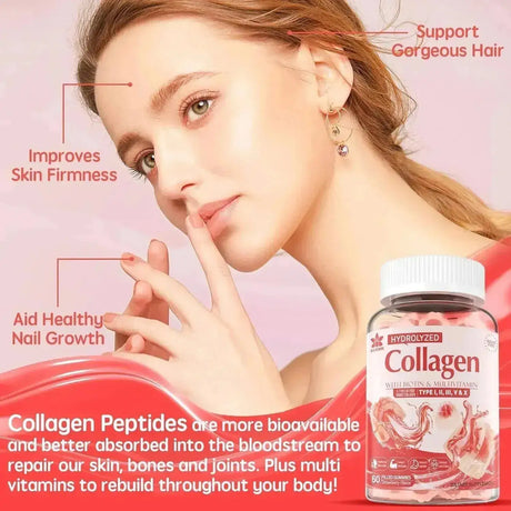 ENVYDEAL - EnvyDeal Sugar-Free Hydrolyzed Collagen Peptide Filled Gummies 60 Gomitas - The Red Vitamin MX - Suplementos Alimenticios - {{ shop.shopifyCountryName }}