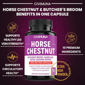 CIVIMUNA - CIVIMUNA Horse Chestnut 5050Mg. 90 Capsulas - The Red Vitamin MX - Suplementos Alimenticios - {{ shop.shopifyCountryName }}