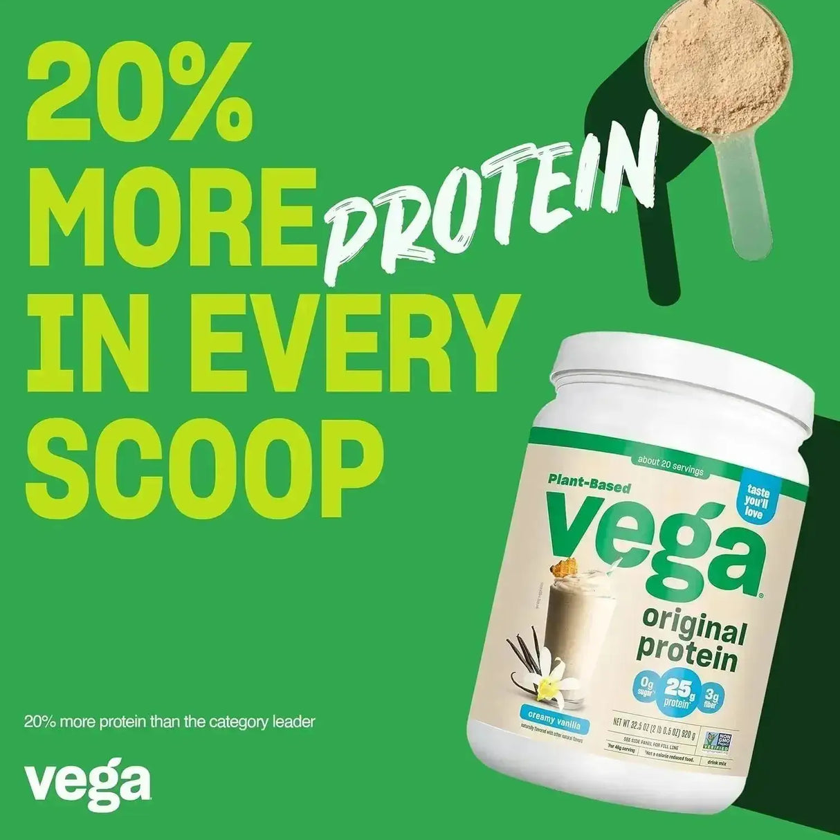 VEGA - Vega Original Protein Powder Creamy Vanilla 920Gr. - The Red Vitamin MX - Suplementos Alimenticios - {{ shop.shopifyCountryName }}