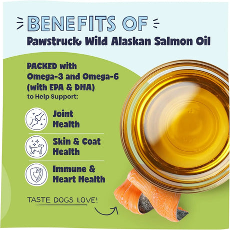 PAWSTRUCK - Pawstruck Pure Human-Grade Wild Alaskan Salmon Oil for Dogs & Cats 8 Fl.Oz. - The Red Vitamin MX - Aceite De Pescado Para Perros - {{ shop.shopifyCountryName }}