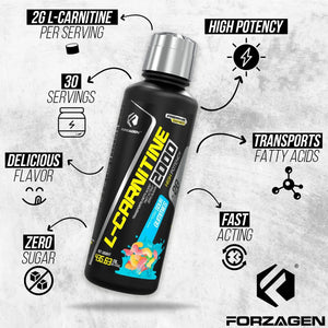 FORZAGEN - Forzagen L- Carnitine 2000 Liquid Sour Gummies 30 Servicios 435Ml. - The Red Vitamin MX - Suplementos Alimenticios - {{ shop.shopifyCountryName }}