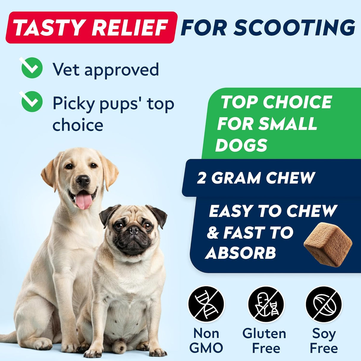 STRELLALAB Anal Gland Support Chews 120 Masticables