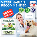 BARK&SPARK - Bark&Spark Glucosamine Chondroitin Dog Hip & Joint 120 Masticables 2 Pack - The Red Vitamin MX - Cuidado De Cadera Y Articulaciones Para Perros - {{ shop.shopifyCountryName }}