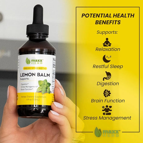 MAXX HERB - Maxx Herb Lemon Balm Extract 4 Fl.Oz. - The Red Vitamin MX - Suplementos Alimenticios - {{ shop.shopifyCountryName }}