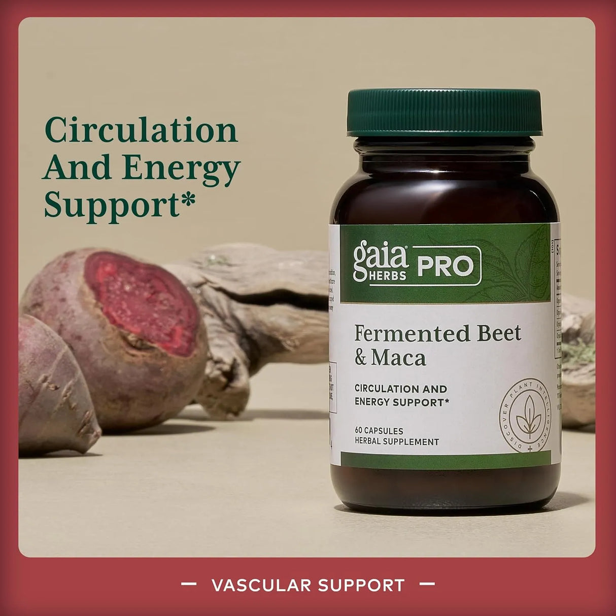 GAIA HERBS - Gaia Herbs Pro Fermented Beet and Maca 60 Capsulas - The Red Vitamin MX - Suplementos Alimenticios - {{ shop.shopifyCountryName }}