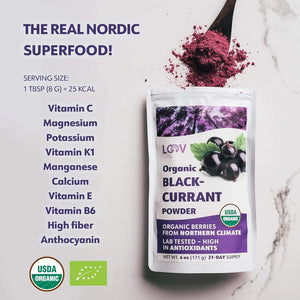 LOOV - LOOV Blackcurrant Powder Organic 171Gr. - The Red Vitamin MX - Suplementos Alimenticios - {{ shop.shopifyCountryName }}