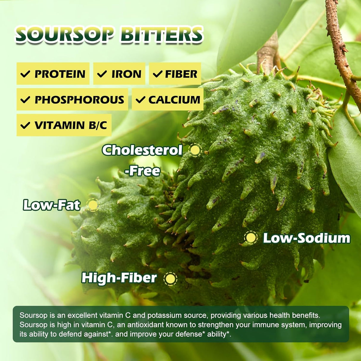 B BEWORTHS Soursop Bitters Liquid Drops 60Ml.