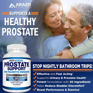 ARAZO NUTRITION - Arazo Nutrition Prostate Support 60 Capsulas - The Red Vitamin MX - Suplementos Alimenticios - {{ shop.shopifyCountryName }}
