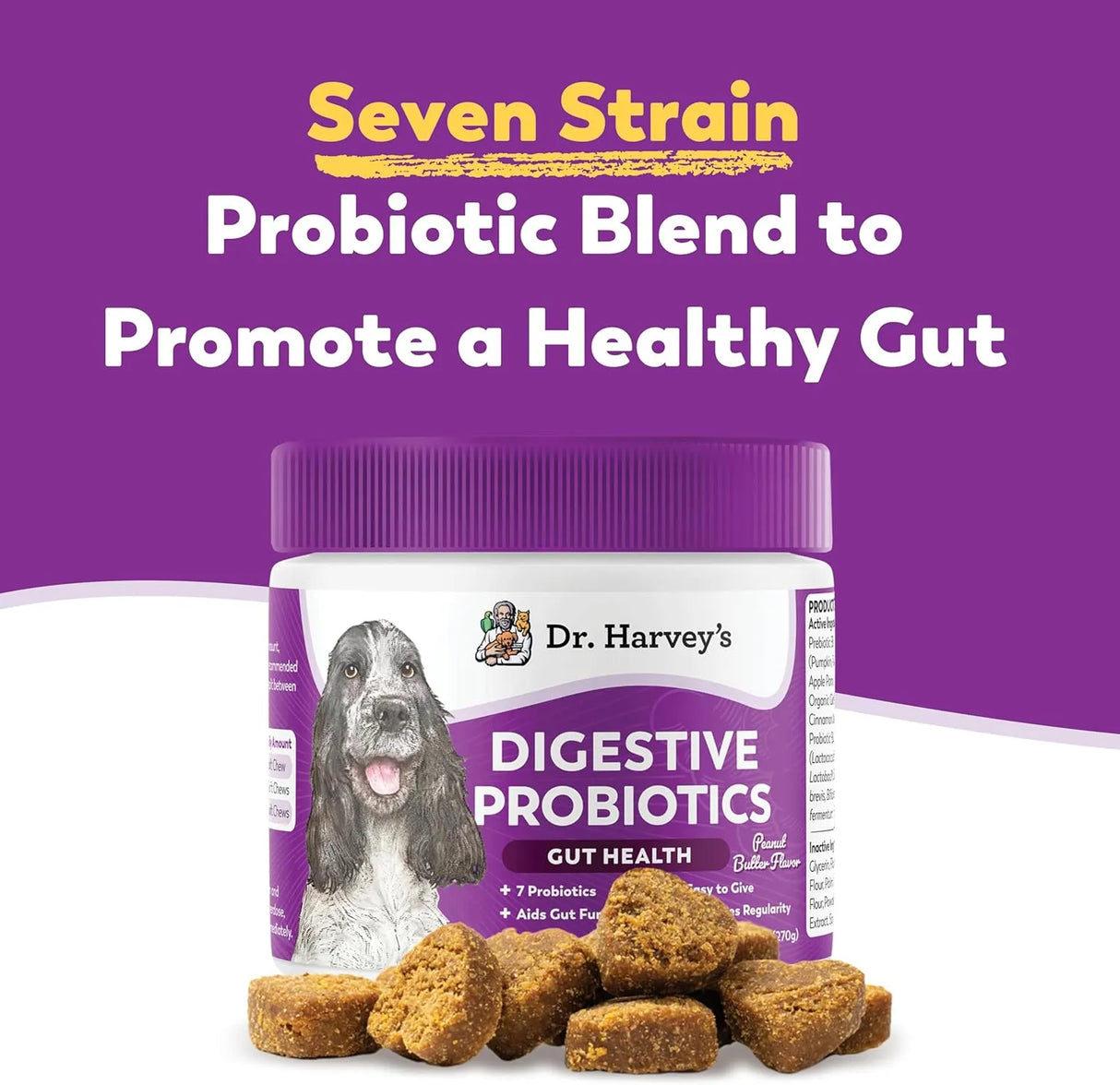 DR. HARVEY'S - Dr. Harvey's Digestive Probiotic Soft Chews for Dogs 90 Masticables - The Red Vitamin MX - Probióticos Para Perros - {{ shop.shopifyCountryName }}