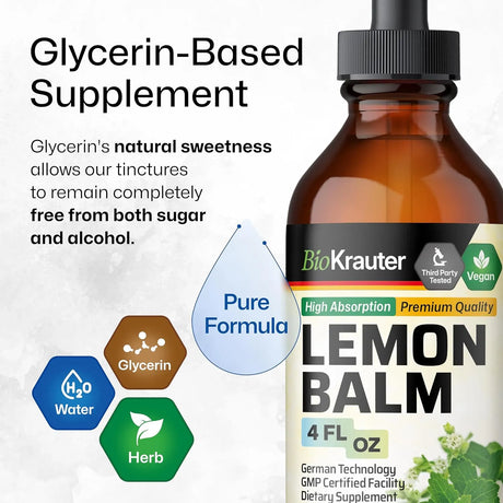 BIOKRAUTER - BIO KRAUTER Lemon Balm Leaf Extract 4 Fl.Oz. - The Red Vitamin MX - Suplementos Alimenticios - {{ shop.shopifyCountryName }}