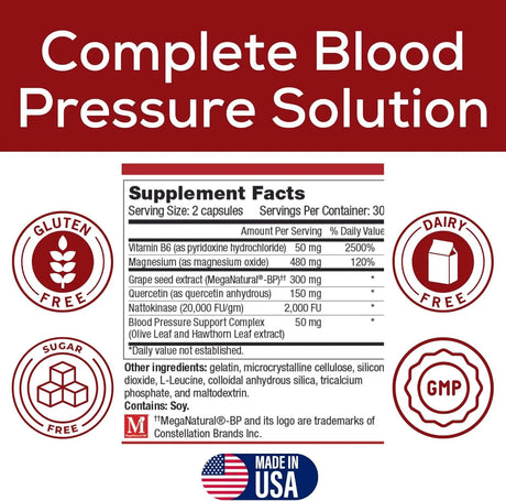 NEWPORT NATURAL HEALTH - Newport Natural Health Complete Blood Pressure Support 60 Capsulas - The Red Vitamin MX - Suplementos Alimenticios - {{ shop.shopifyCountryName }}