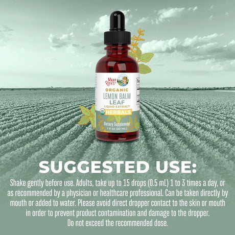 MARY RUTH ORGANICS - MaryRuth Organics Lemon Balm Leaf 30Ml. - The Red Vitamin MX - Suplementos Alimenticios - {{ shop.shopifyCountryName }}