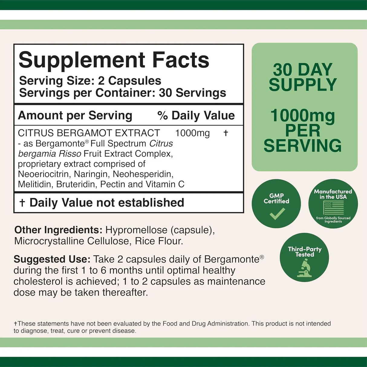 DOUBLE WOOD SUPPLEMENTS - Double Wood Supplements Citrus Bergamot 1000Mg. 60 Capsulas - The Red Vitamin MX - Suplementos Alimenticios - {{ shop.shopifyCountryName }}