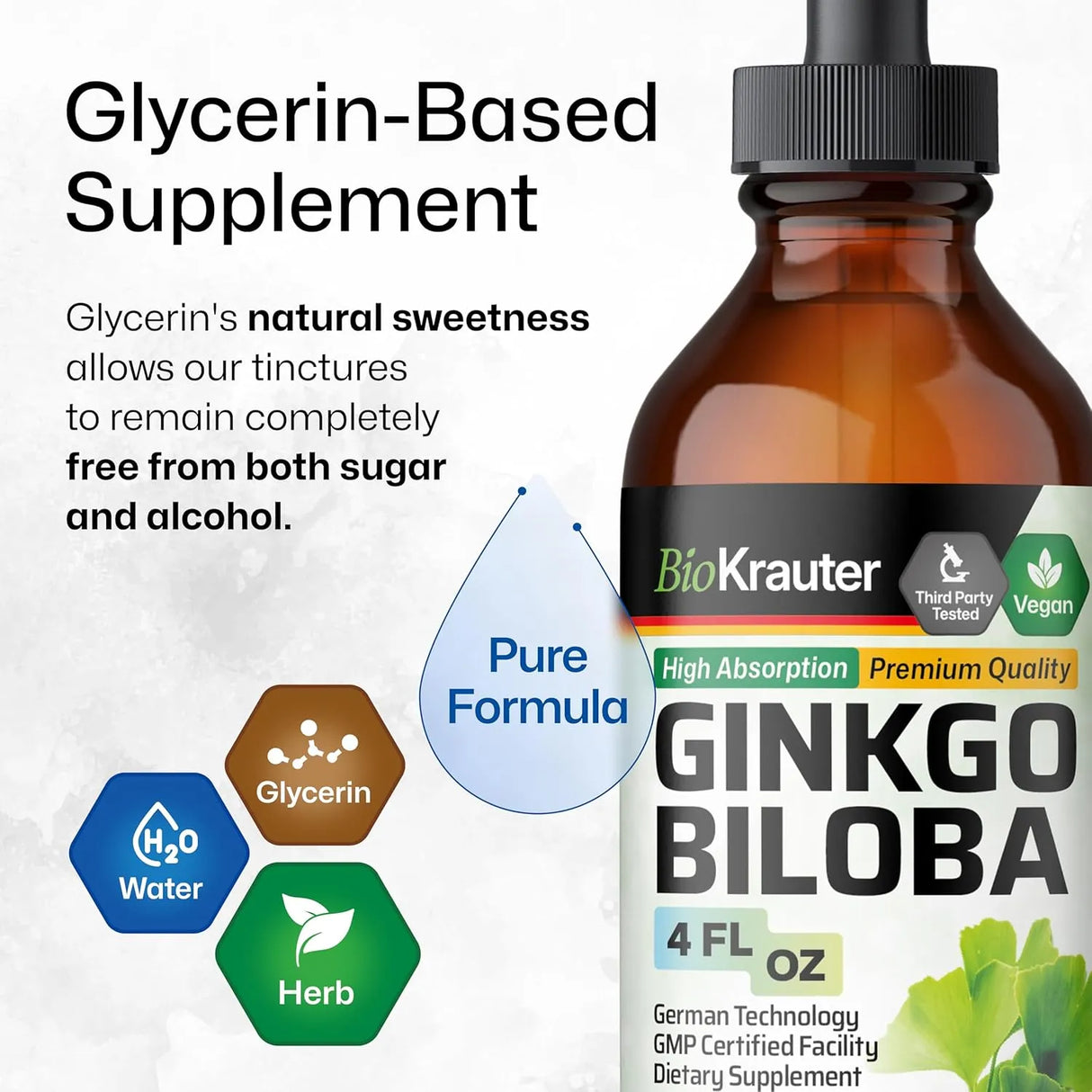 BIOKRAUTER - BIO KRAUTER Ginkgo Biloba Extract 4 Fl.Oz. - The Red Vitamin MX - Suplementos Alimenticios - {{ shop.shopifyCountryName }}