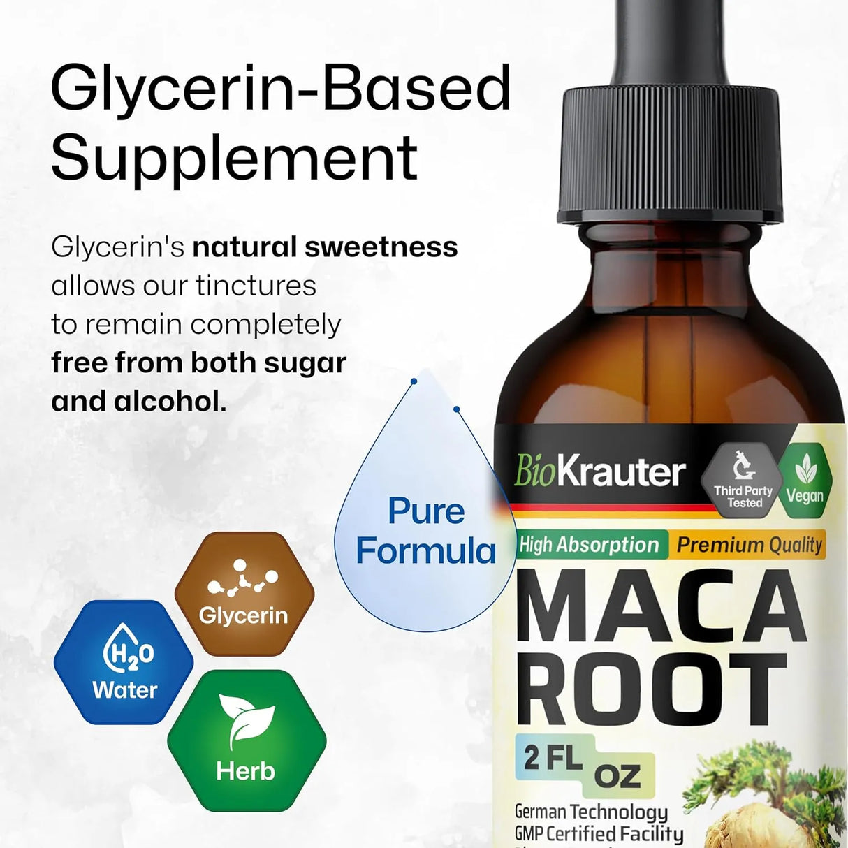 BIOKRAUTER - BIO KRAUTER Maca Root Liquid Drops 2 Fl.Oz. - The Red Vitamin MX - Suplementos Alimenticios - {{ shop.shopifyCountryName }}