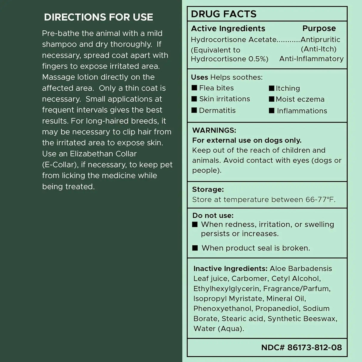 CHEW + HEAL - Chew + Heal Labs Hydrocortisone Lotion for Dogs 8 Fl.Oz. - The Red Vitamin MX - Remedios Para La Picazón De Perros - {{ shop.shopifyCountryName }}