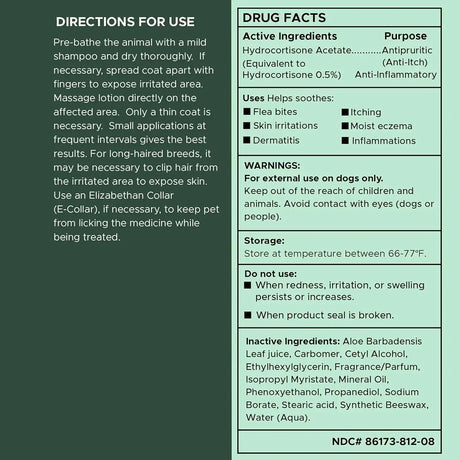 CHEW + HEAL - Chew + Heal Labs Hydrocortisone Lotion for Dogs 8 Fl.Oz. - The Red Vitamin MX - Remedios Para La Picazón De Perros - {{ shop.shopifyCountryName }}