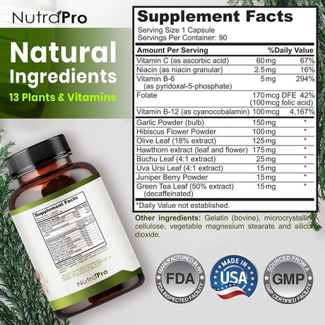 NUTRAPRO - NutraPro Heart Health Blood Pressure Support 90 Capsulas - The Red Vitamin MX - Suplementos Alimenticios - {{ shop.shopifyCountryName }}