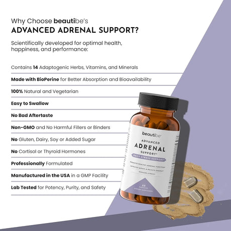 BEAUTIBE - BeautiBe Adrenal Support 60 Capsulas - The Red Vitamin MX - Suplementos Alimenticios - {{ shop.shopifyCountryName }}