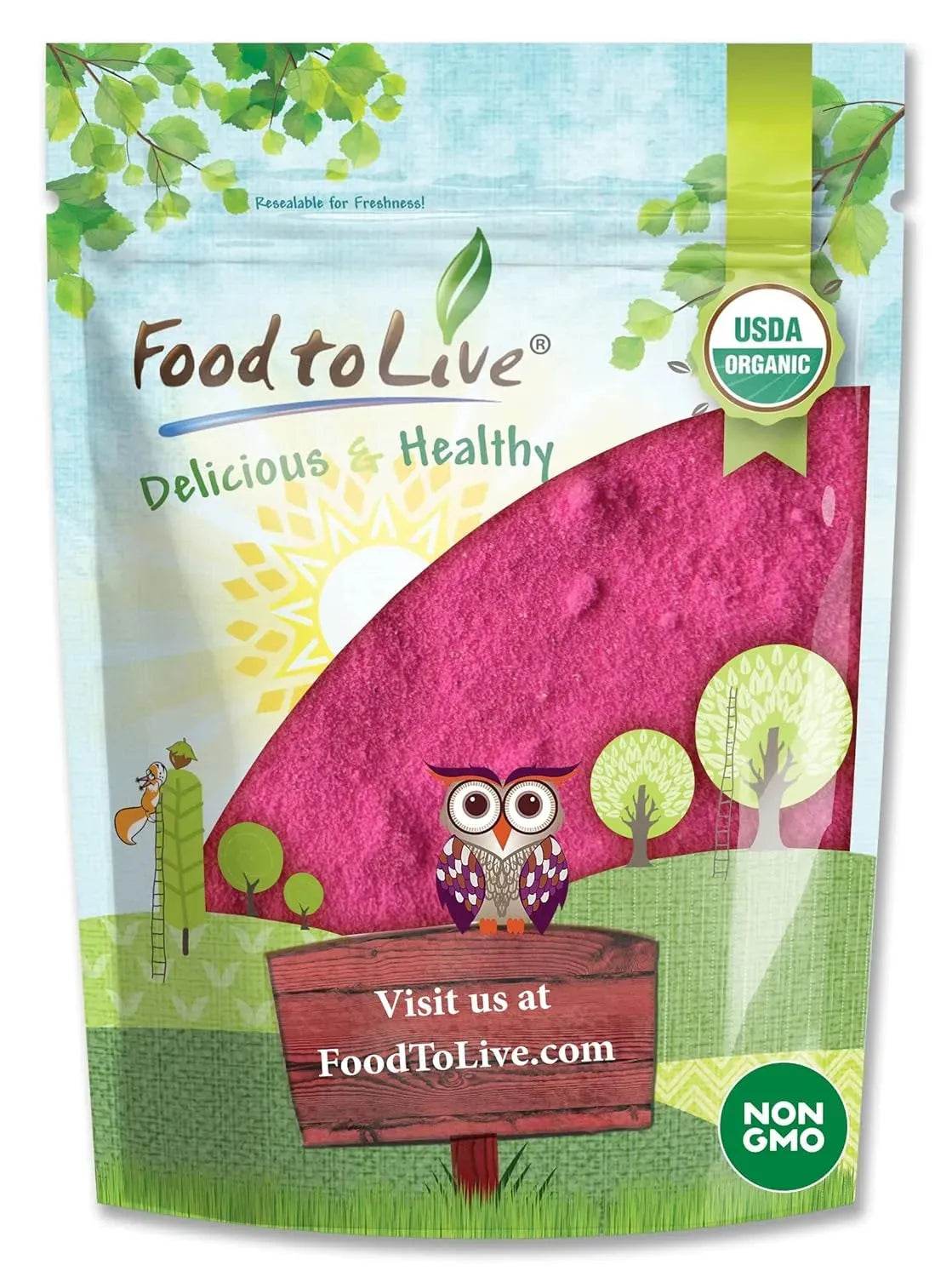 FOOD TO LIVE - Food to Live Organic Dragon Fruit Powder 12 Oz. - The Red Vitamin MX - Suplementos Alimenticios - {{ shop.shopifyCountryName }}