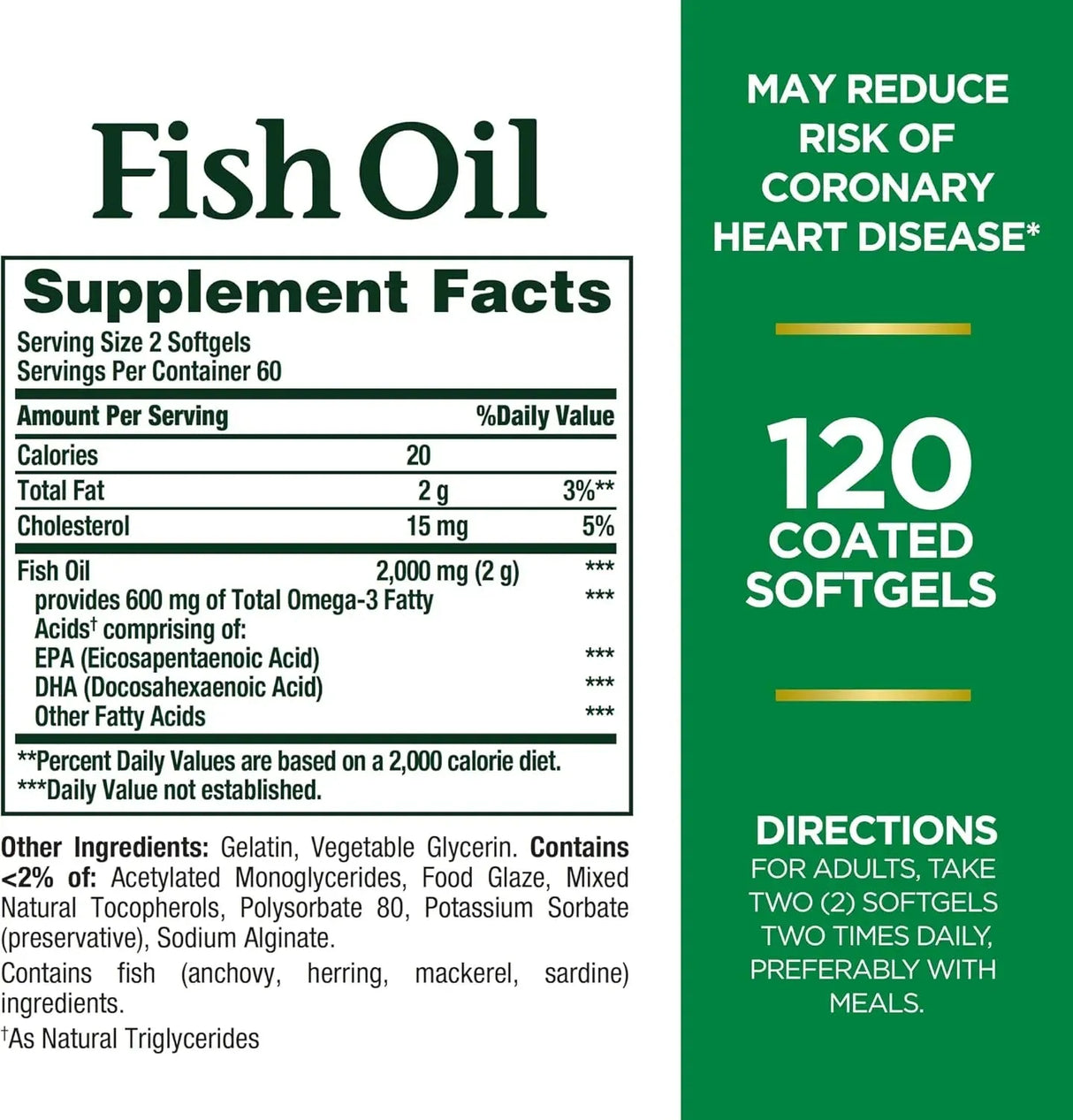 NATURE'S BOUNTY - Nature's Bounty Fish Oil 1000Mg. 120 Capsulas Blandas - The Red Vitamin MX - Suplementos Alimenticios - {{ shop.shopifyCountryName }}