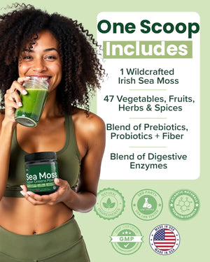 ATLANTIC NATURALS - Atlantic Naturals Organic Sea Moss Super Greens Powder Mixed Berry Flavor 150Gr. - The Red Vitamin MX - Suplementos Alimenticios - {{ shop.shopifyCountryName }}