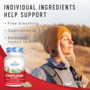 RIDGECREST HERBALS - RidgeCrest Herbals ClearLungs Classic 120 Capsulas - The Red Vitamin MX - Suplementos Alimenticios - {{ shop.shopifyCountryName }}