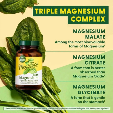 MEGAFOOD - MegaFood Magnesium 300Mg. 120 Capsulas - The Red Vitamin MX - Suplementos Alimenticios - {{ shop.shopifyCountryName }}