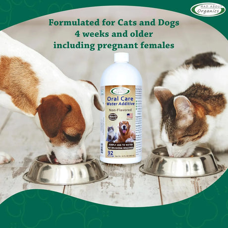 MAD ABOUT ORGANICS - Mad About Organics Oral Care Water Additive for Cats & Dogs Non-Flavored 946Ml. - The Red Vitamin MX - Cuidado Dental Para Perros - {{ shop.shopifyCountryName }}