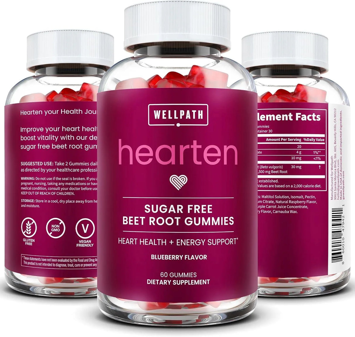 WELLPATH - WellPath Beet Root Gummies for Blood Pressure Support 60 Gomitas - The Red Vitamin MX - Suplementos Alimenticios - {{ shop.shopifyCountryName }}