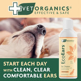VET ORGANICS - Vet Organics EcoEars Dog Ear Cleaner Solution 8 Fl.Oz. 2 Pack - The Red Vitamin MX - Cuidado Del Oído De Perros - {{ shop.shopifyCountryName }}