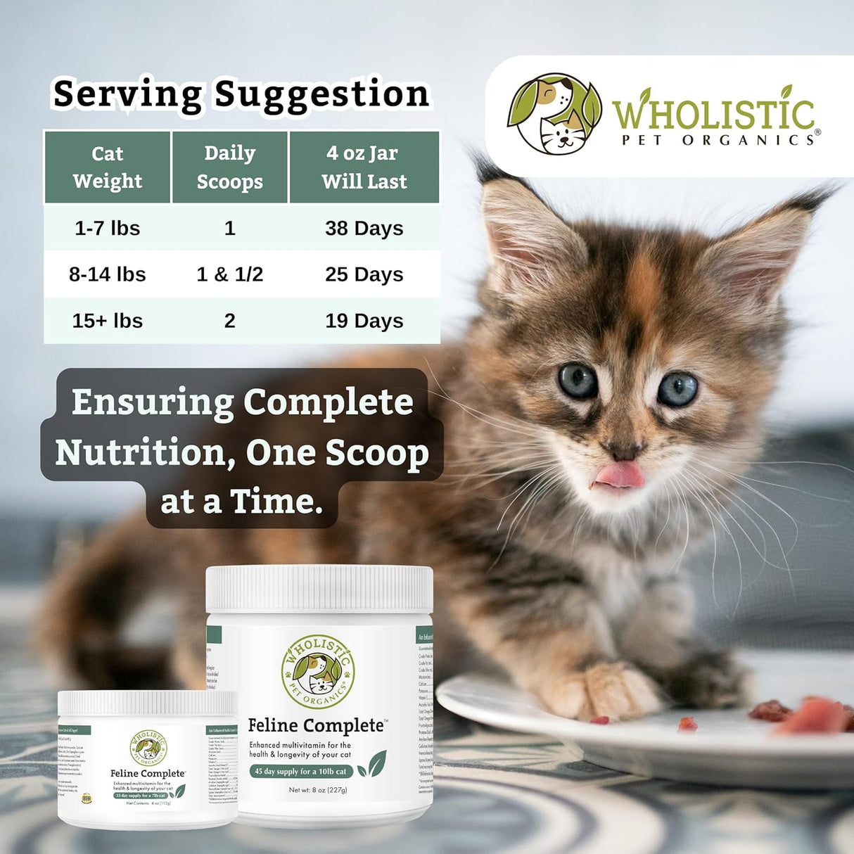 Wholistic Pet Organics Feline Complete Original Whitefish 113Gr.