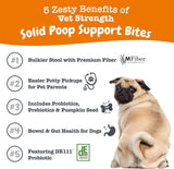 Zesty Paws Solid Poop Support Bites 90 Masticables