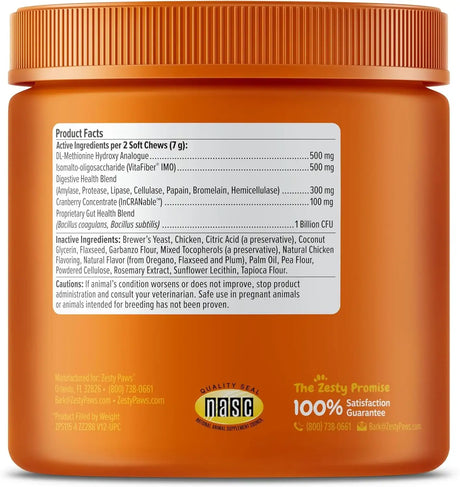 ZESTY PAWS - Zesty Paws Stay Green Bites for Dogs CHICKEN 90 Masticables - The Red Vitamin MX - Salud De Tracto Urinario Para Perros - {{ shop.shopifyCountryName }}