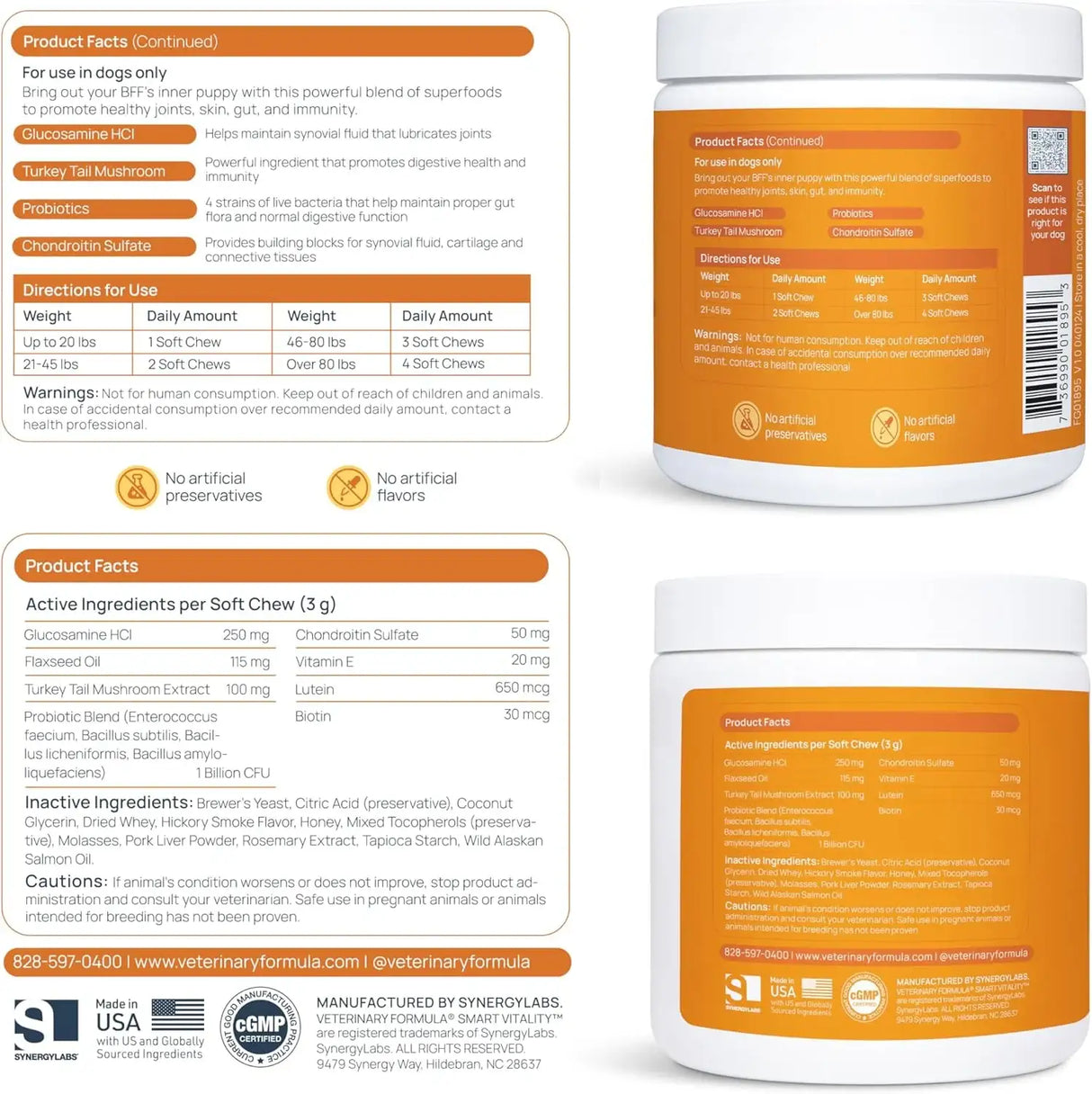 VETERINARY FORMULA - Veterinary Formula Senior Support Joint Supplement for Dogs 30 Masticables - The Red Vitamin MX - Cuidado De Cadera Y Articulaciones Para Perros - {{ shop.shopifyCountryName }}
